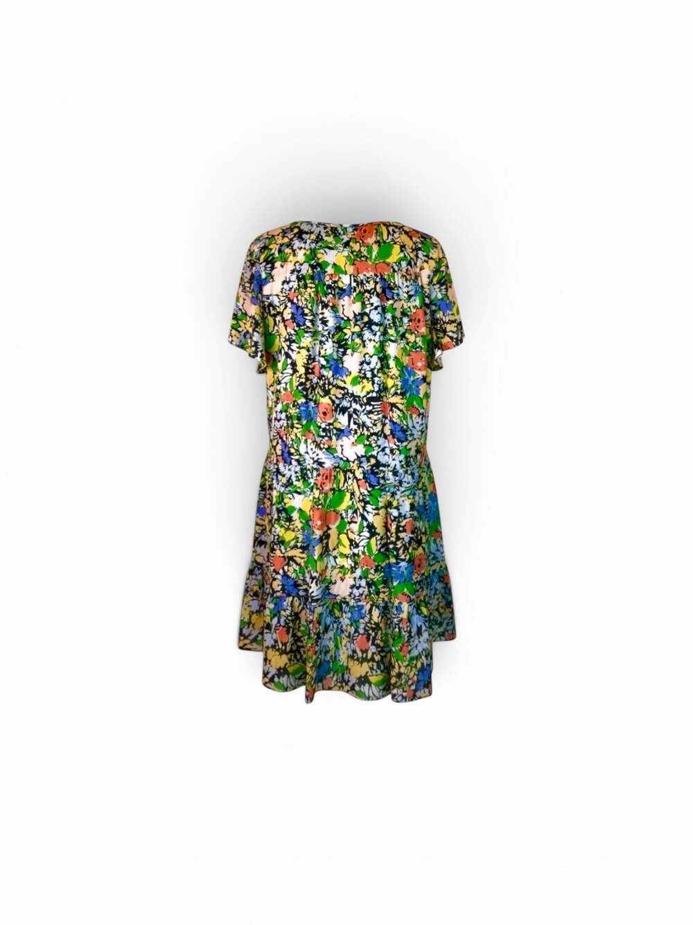Parker Savannah Floral Silk Blend Shift Dress in Cannes Floral - Picture 5 of 8